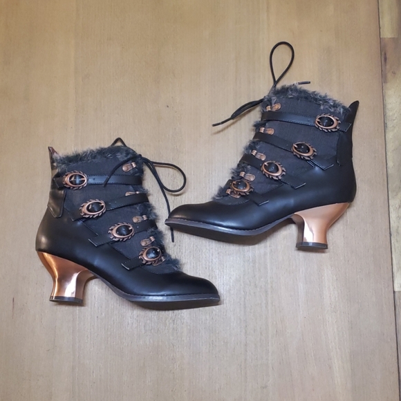 vegan victorian boots